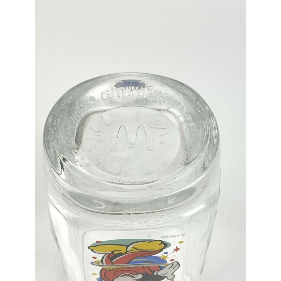 Disney World Fantasia Mickey McDonalds Square Glass Epcot 2000 Celebration Magic - Picture 7 of 7